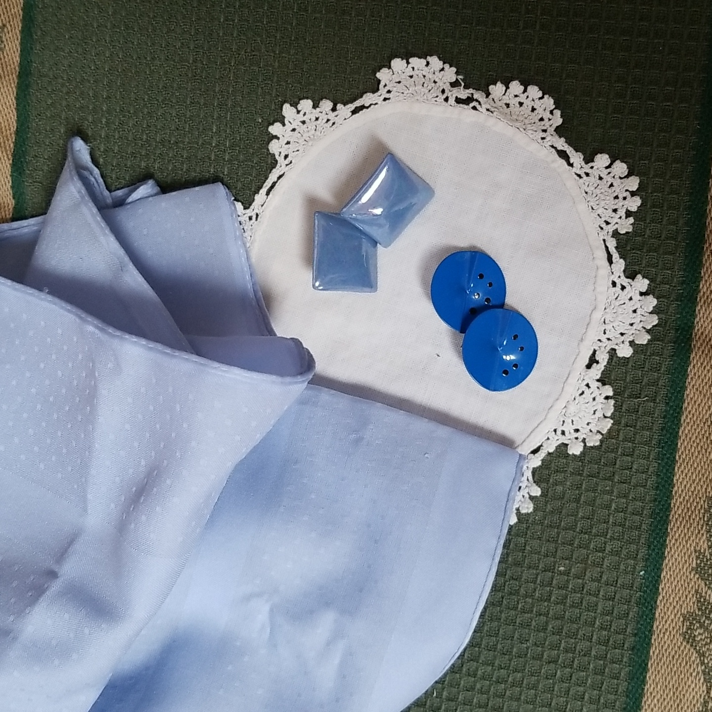 Italian Scarf Vintage Earrings